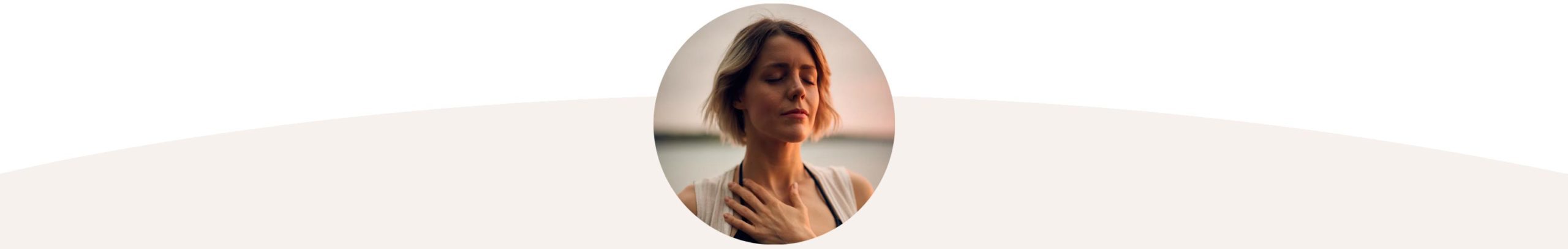 woman meditating